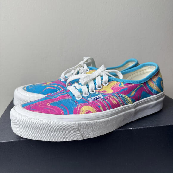 Vans Anaheim OG Marble Authentic 44 DX Shoes Skate Sneakers Wmns Us 7 Tie dye - Picture 10 of 12